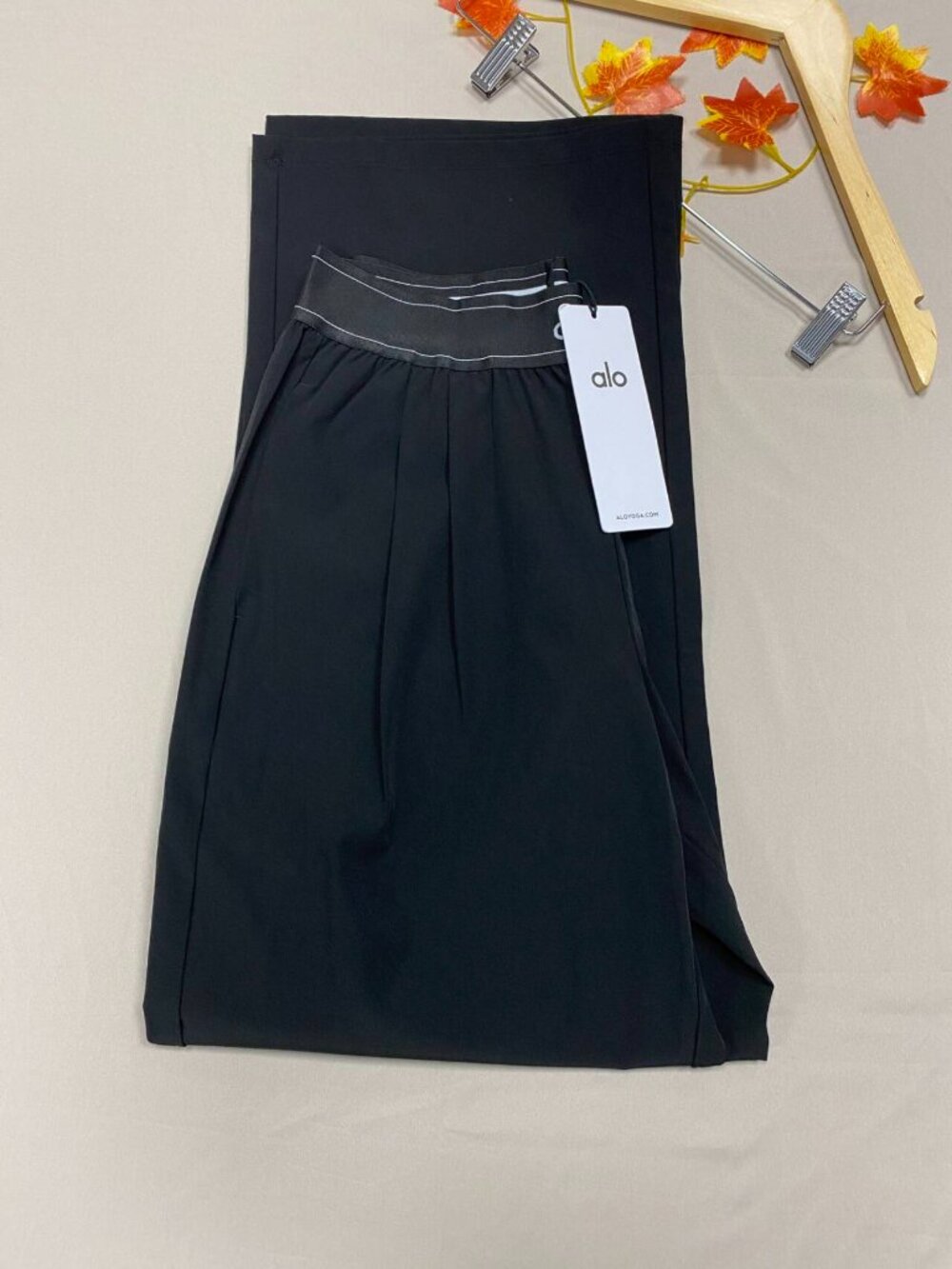 ALO Yoga Suit Up Trouser Black Wide Leg Pants ,NWT,30" Inseam,Bestseller🤗🛍 - Picture 6 of 8